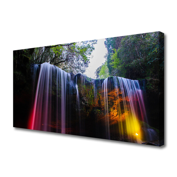 Canvas bild Natur vattenfall