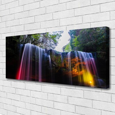 Canvas bild Natur vattenfall