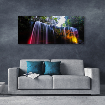 Canvas bild Natur vattenfall