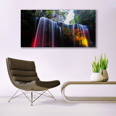 Canvas bild Natur vattenfall