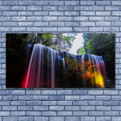 Canvas bild Natur vattenfall