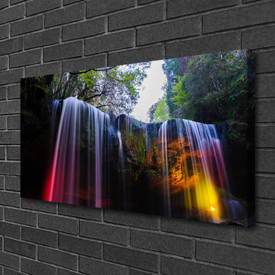 Canvas bild Natur vattenfall