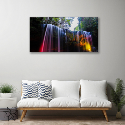 Canvas bild Natur vattenfall