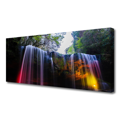 Canvas bild Natur vattenfall