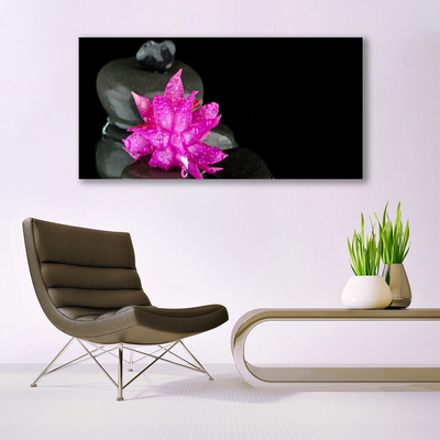 Bild canvas Blomstenar Svart