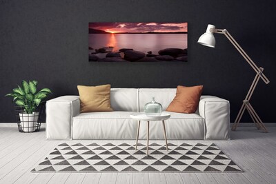 Bild canvas Havet stenar landskap