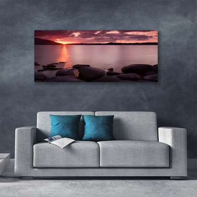 Bild canvas Havet stenar landskap