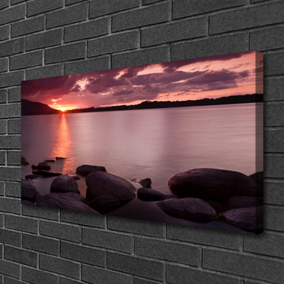 Bild canvas Havet stenar landskap