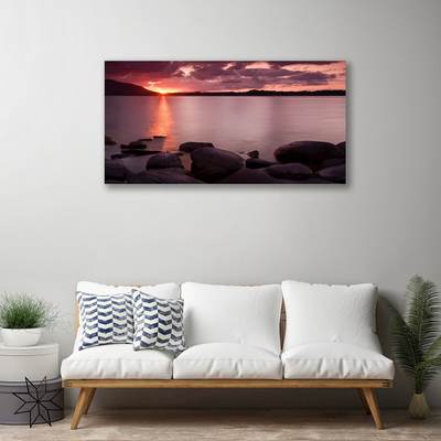 Bild canvas Havet stenar landskap