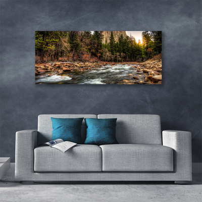 Canvas bild Forest Lake Naturvatten