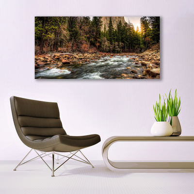 Canvas bild Forest Lake Naturvatten