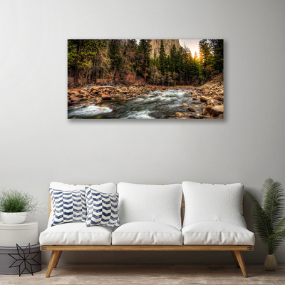 Canvas bild Forest Lake Naturvatten