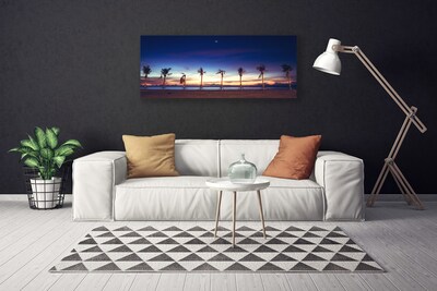 Canvas bild Palmträd Havslandskap