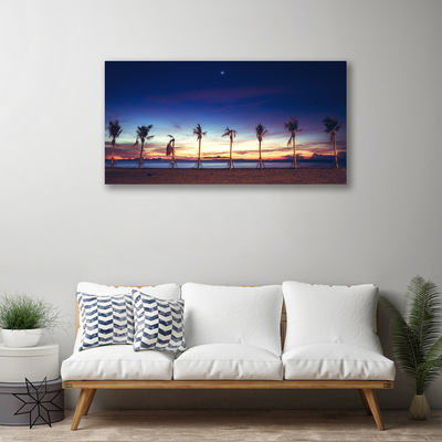 Canvas bild Palmträd Havslandskap
