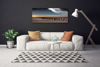 Canvas bild Ocean Beach Landskap