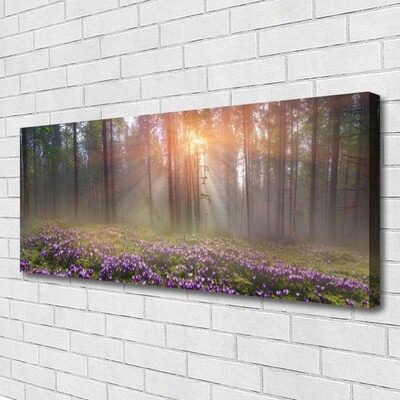 Bild canvas Skogsblommor Växtnatur