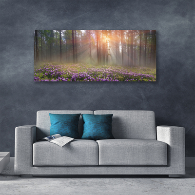 Bild canvas Skogsblommor Växtnatur