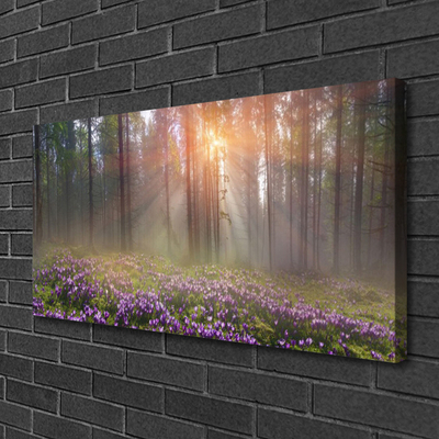 Bild canvas Skogsblommor Växtnatur