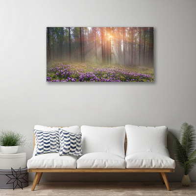 Bild canvas Skogsblommor Växtnatur