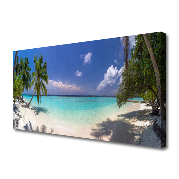 Bild canvas Sea Beach Palm Tree Landskap