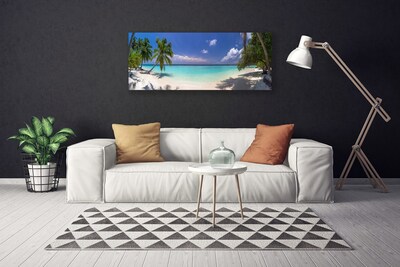 Bild canvas Sea Beach Palm Tree Landskap