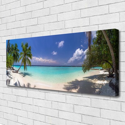 Bild canvas Sea Beach Palm Tree Landskap