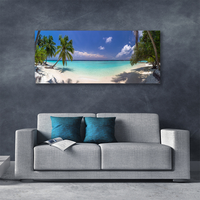 Bild canvas Sea Beach Palm Tree Landskap