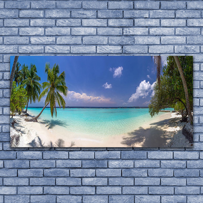 Bild canvas Sea Beach Palm Tree Landskap