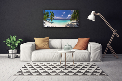 Bild canvas Sea Beach Palm Tree Landskap