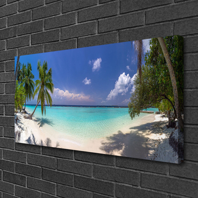 Bild canvas Sea Beach Palm Tree Landskap