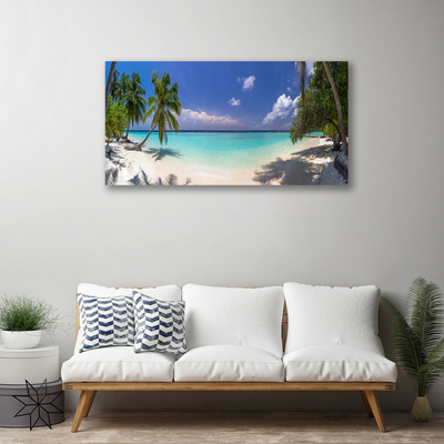 Bild canvas Sea Beach Palm Tree Landskap