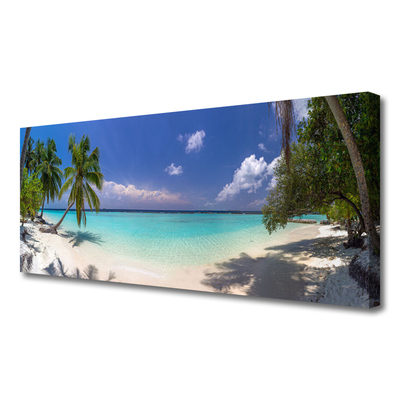 Bild canvas Sea Beach Palm Tree Landskap