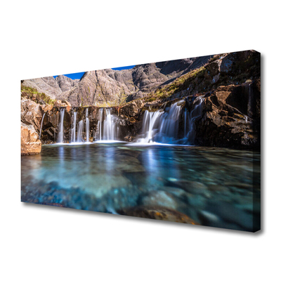 Fototryck canvas Natur vattenfall