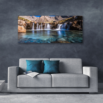 Fototryck canvas Natur vattenfall