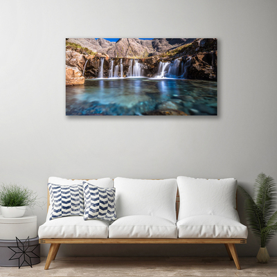 Fototryck canvas Natur vattenfall