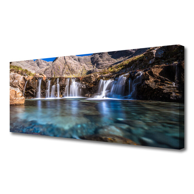 Fototryck canvas Natur vattenfall