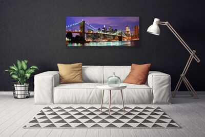 Canvas bild Bridge City arkitektur