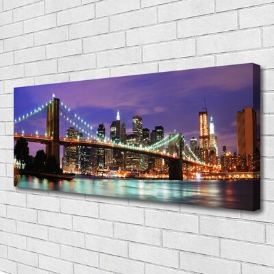 Canvas bild Bridge City arkitektur