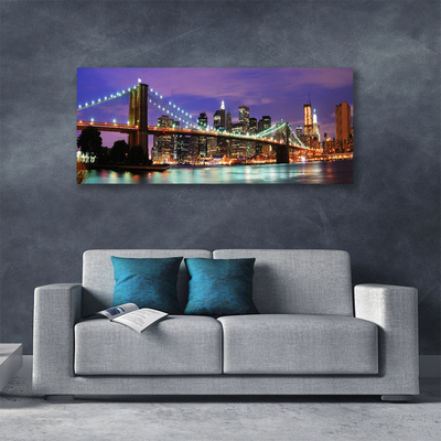 Canvas bild Bridge City arkitektur