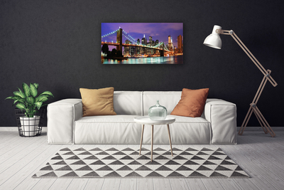 Canvas bild Bridge City arkitektur