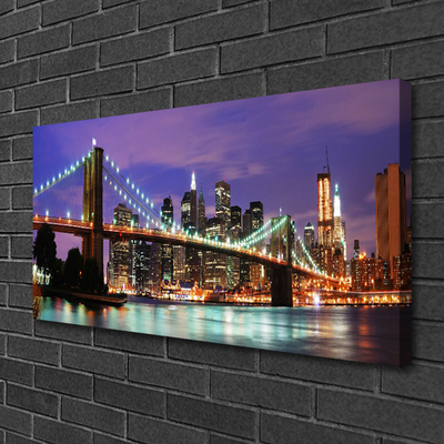 Canvas bild Bridge City arkitektur