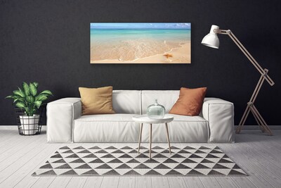 Canvas bild Strand sjöstjärna landskap