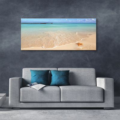 Canvas bild Strand sjöstjärna landskap