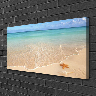 Canvas bild Strand sjöstjärna landskap