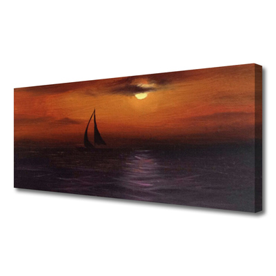 Canvas bild Havsbåtslandskap