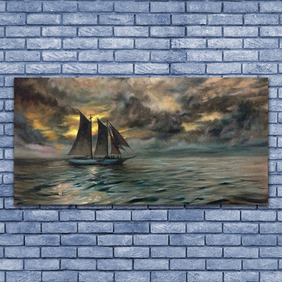 Fototryck canvas Havsbåtslandskap