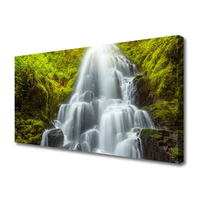 Canvas bild Natur vattenfall