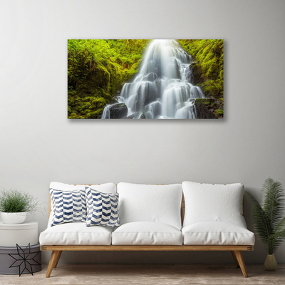 Canvas bild Natur vattenfall