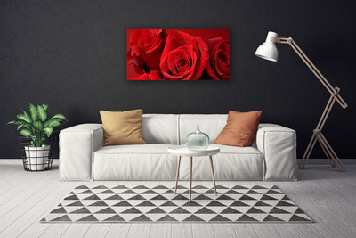 Canvas bild Rosor Blommor