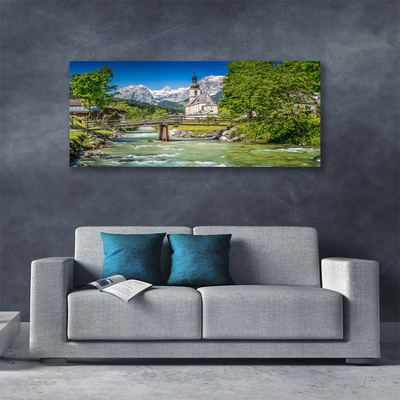 Bild canvas Church Bridge Lake Nature